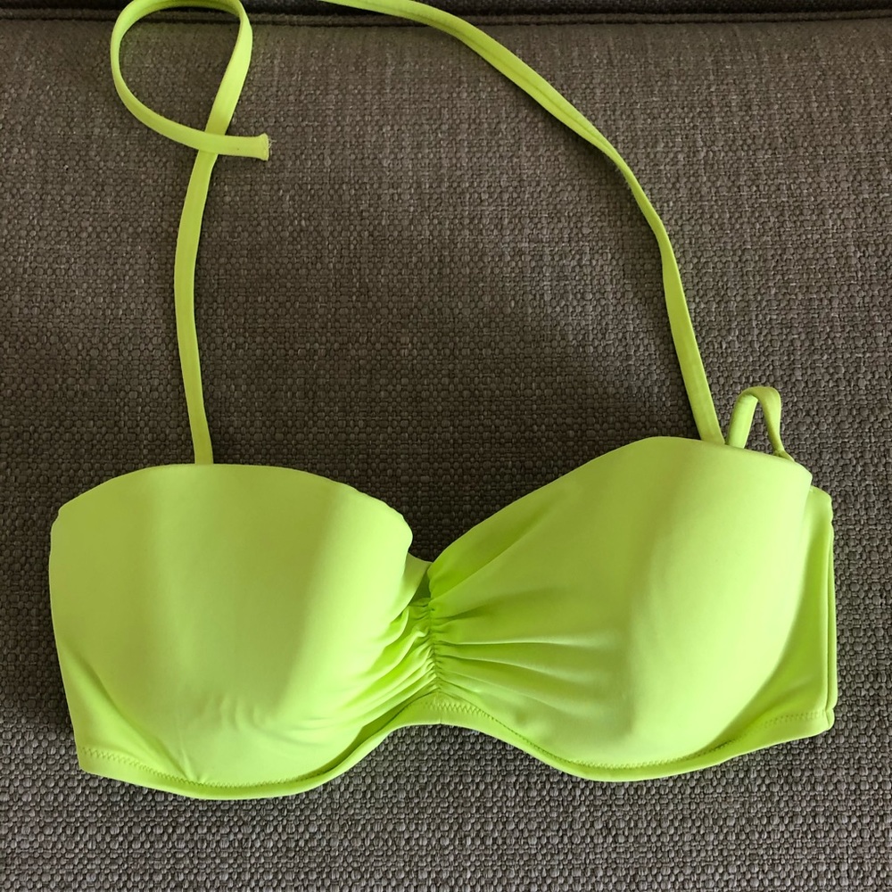 Victoria’s Secret Neon Yellow Bikini Top. 36D
